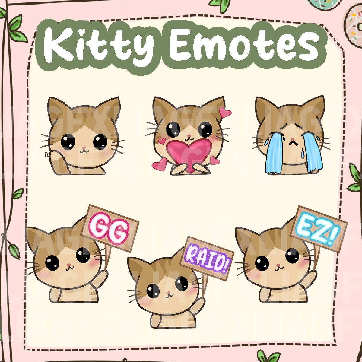 Cute Kitty Emotes Vol. 1