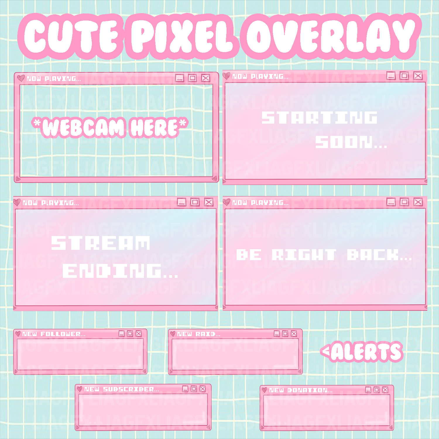 Cute Pixel Overlay Vol. 1