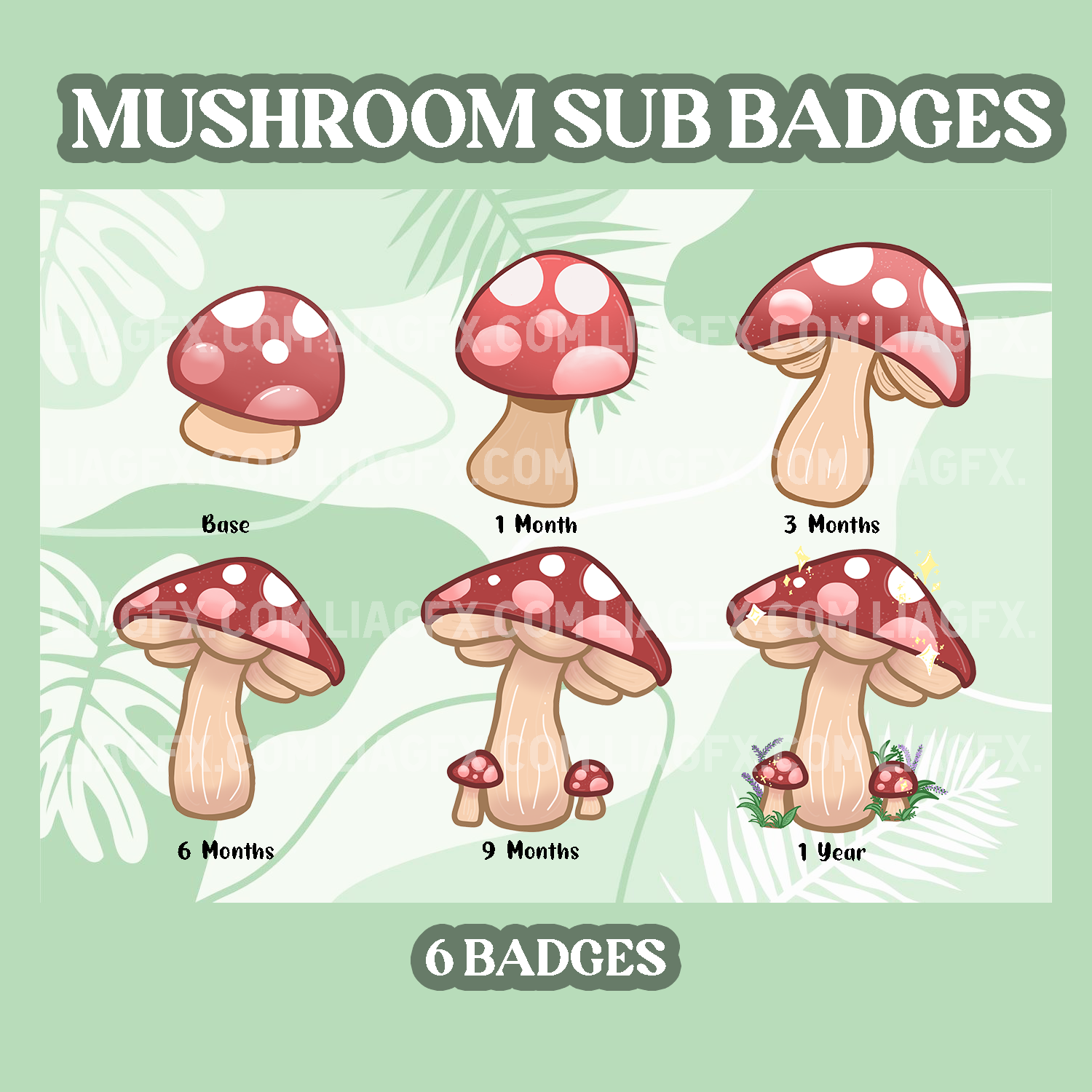Mushroom Sub Badges Vol. 1